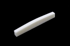 Allparts Electric Guitar Flat Bottom Blank Bone Nut for Fender Guitars - White (Pack of 15)