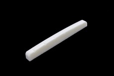 Allparts Electric Guitar Flat Bottom Slotted Bone Nut (White)