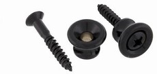 Allparts Electric Guitar Gibson Style Strap Buttons - Black (Pack of 30)