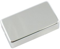 Allparts Electric Guitar Humbucker Pickup Cover Set - No Holes (Chrome)