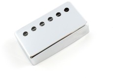 Allparts Electric Guitar Nickel-Silver 50mm String Spacing Humbucker Pickup Cover Set (Chrome)