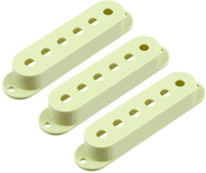 Allparts Electric Guitar Plastic Single Coil Pickup Cover Set for Fender Stratocaster Style Guitars (Mint Green)