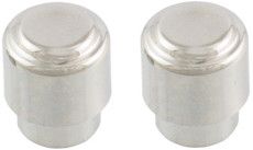 Allparts Electric Guitar Round Plastic Pickup Selector Tip for Fender USA Telecaster Style Guitars - Chrome (Pack of 2)