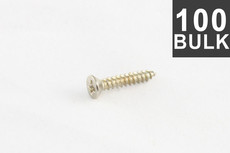 Allparts Electric Guitar Short Humbucking Pickup Mounting Ring Screws - Nickel (Pack of 100)