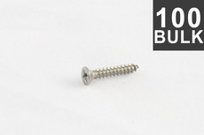 Allparts Electric Guitar Short Humbucking Pickup Mounting Ring Screws - Stainless Steel (Pack of 100)