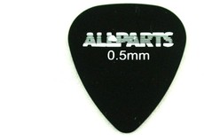 Allparts Electric Guitar Thin 0.50mm PVC Plectrums - Black (Pack of 144)