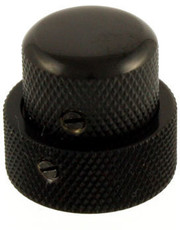 Allparts Guitar 1/2 Inch Tall Concentric Stacked Control Knob with Set Screw (Black)