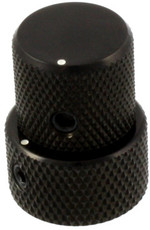 Allparts Guitar 23mm Tall Concentric Stacked Control Knob with Set Screw and Dot Indicator (Black)