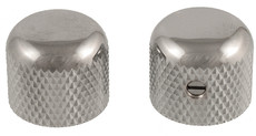 Allparts Guitar 5/8 Inch Short Dome Control Knobs with Set Screw (Nickel)