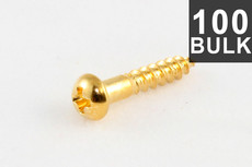 Allparts Guitar Long Machine Head Screws - Gold (Pack of 100)