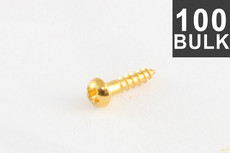 Allparts Guitar Small Machine Head Screws for Enclosed Machine Heads - Gold (Pack of 100)