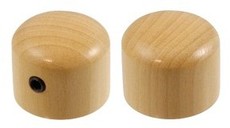 Allparts Guitar Solid Shaft Boxwood Dome Control Knob Set with Set Screw (Natural)