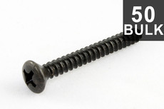 Allparts Guitar Strap Button Screws - Black (Pack of 50)