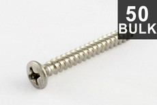 Allparts Guitar Strap Button Screws - Stainless Steel (Pack of 50)