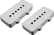 Allparts PC-6400 Electric Guitar Pickup Cover Set for Fender Jazzmaster Style Guitars (Parchment)