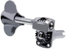 Allparts TK-7566 Bass Guitar Single Lightweight Small Post Machine Head with Clover Leaf Button - Treble Side (Chrome)