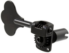 Allparts TK-7567 Bass Guitar Single Lightweight Wide Post Machine Head with Clover Leaf Button - Treble Side (Black)