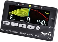 Cherub WMT-578RC Digital Metronome and Chromatic Wind Instrument Tuner (Black)