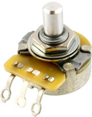 CTS 250K Solid Shaft Vintage Style Audio Potentiometer (Nickel)