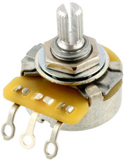 CTS 250K Split Shaft Vintage Style Audio Potentiometer (Nickel)