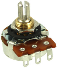 CTS 295 Series 250K Split Shaft Audio Potentiometer (Nickel)