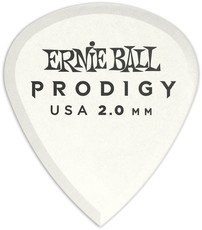 Ernie Ball Prodigy 2.0mm Mini Delrin Plectrum (White)