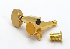 Gotoh Left-Handed Electric Guitar 6 In-Line Schaller Style Mini Machine Heads (Gold)