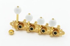 Gotoh Mandolin F Style Machine Heads Set with Round Buttons (Gold)