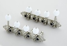 Gotoh Mandolin F Style Machine Heads Set with Round Buttons (Nickel)