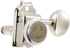 Gotoh SD91 MG-T SD Series Electric Guitar 6 In Line Vintage Style Locking Machine Heads with Oval Buttons (Chrome)