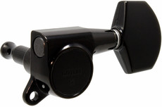 Gotoh SG381 SG Series Electric Guitar 3 A-Side Mini Machine Heads with Large Buttons (Black)