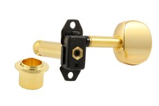 Gotoh ST31-SB5 Stealth-Key Series Electric Guitar 3 A-Side Light Weight Standard Post Machine Heads Set (Gold)