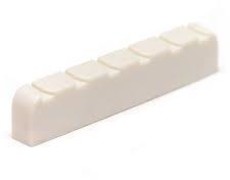 Graphtech LC-6200-10 NuBone 1/4 Inch Slotted Nut for Classical Style Guitars - White (Pack of 10)