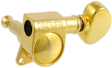 Grover Mid-Size Rotomatics Guitar 3 A-Side Machine Heads Set (Gold)