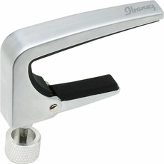 Ibanez IGCZ10 Acoustic and Electric Guitar Capo with Pressure Adjustable Screw (Silver)