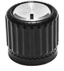 Loknob Universal 3/8 Inch Dome Locking Control Knob (Black and Silver)