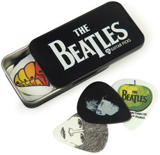 Planet Waves 1CAB4-15BT1 The Beatles Signature Medium Guitar Pick Tins - Logo (Set of 15)