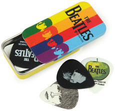 Planet Waves 1CAB4-15BT2 The Beatles Signature Medium Guitar Pick Tins - Stripes (Set of 15)