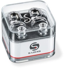 Schaller Electric and Bass Guitar Strap Lock System (Chrome)