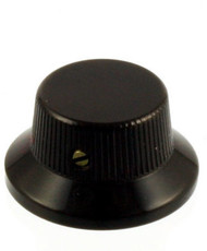 Schaller Guitar Brass Bell Control Knob with Set Screw (Black)