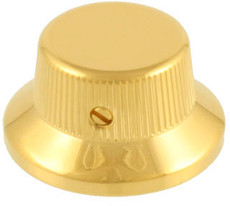 Schaller Guitar Brass Bell Control Knob with Set Screw (Gold)