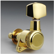 Schaller Left Handed 6-In-Line Locking Machine Heads (Gold)