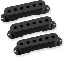 Seymour Duncan Stratocater Pickup Covers with No Logo - Set (Black)