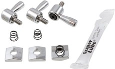 Tone Vise Electric Guitar Locking Nut with Keyless Locks for Floyd Rose Style Bridges (Chrome)