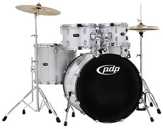 PDP Centerstage 5pc Acoustic Drum Kit with Hardware and Cymbals - Diamond (10 12 16 14 22 Inch)