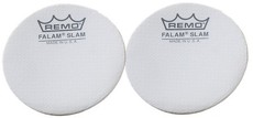 REMO KS-0002-PH Falam Slam Single Bass Drum Pedal Impact Pad - White (2pc)