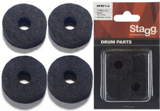 Stagg SPRF1-4 4pc Cymbal Felt Washer (Black)