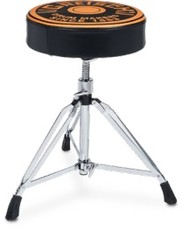 Gretsch 13 Inch Drum Throne with Round Badge Logo (Black and Orange)