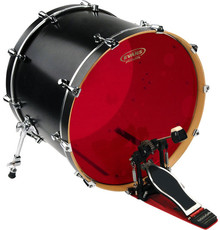 Evans BD20HR Hydraulic Series 20 Inch Hydraulic Red Clear Bass Drum Batter Drum Head