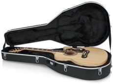 Gator GC-JUMBO GC Guitar Series Deluxe ABS Molded Jumbo Acoustic Guitar Case (Black)